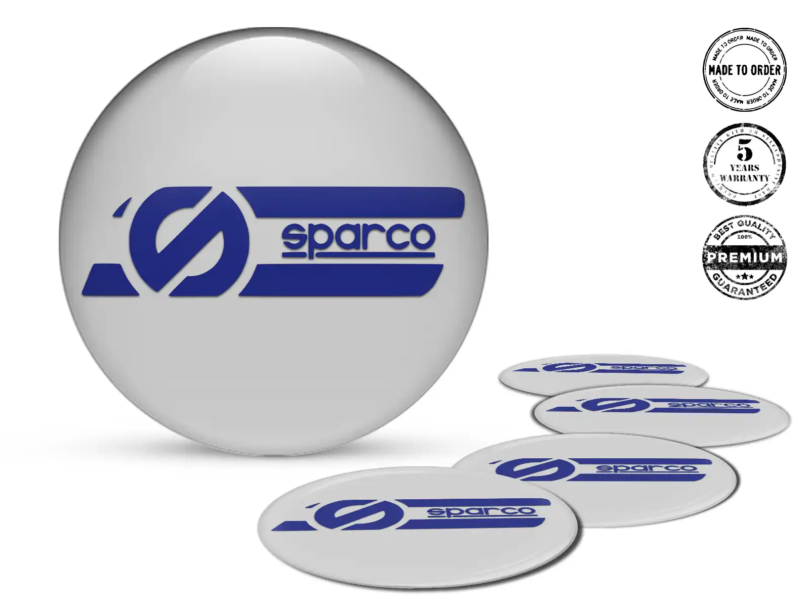 Sparco Decalcomania Cerchio Logo Etichette Silicone Pregiate